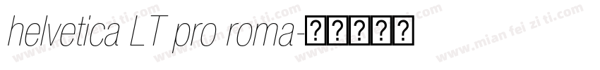 helvetica LT pro roma字体转换